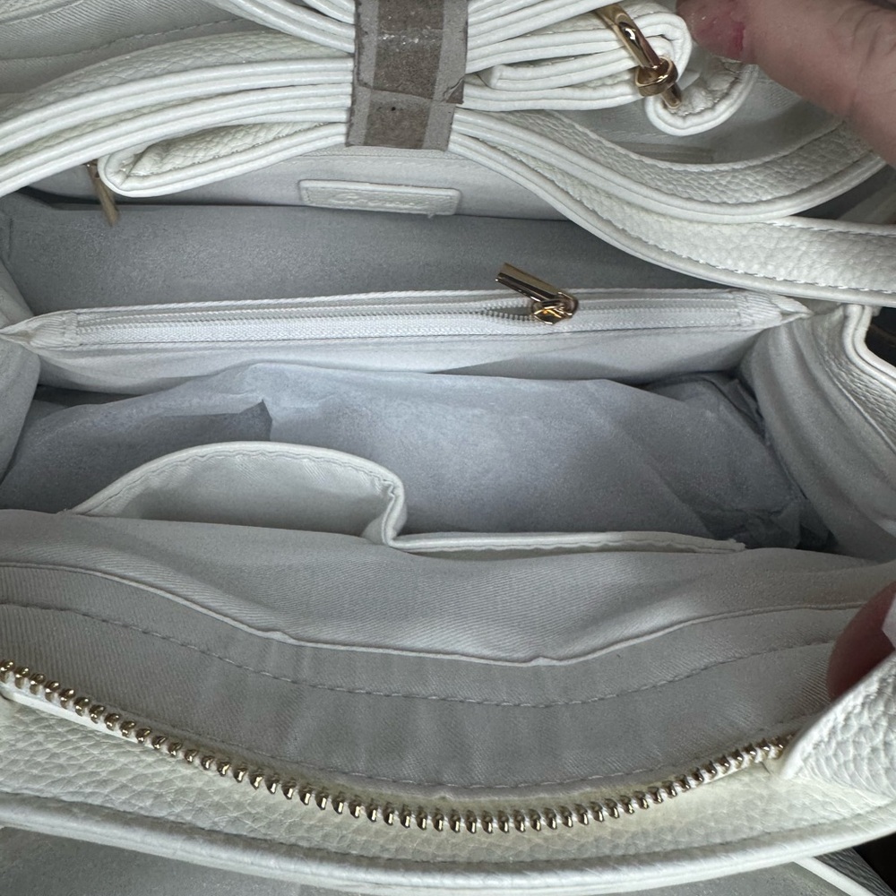 White Bow Satchel by Crossi - Picture 4 of 4